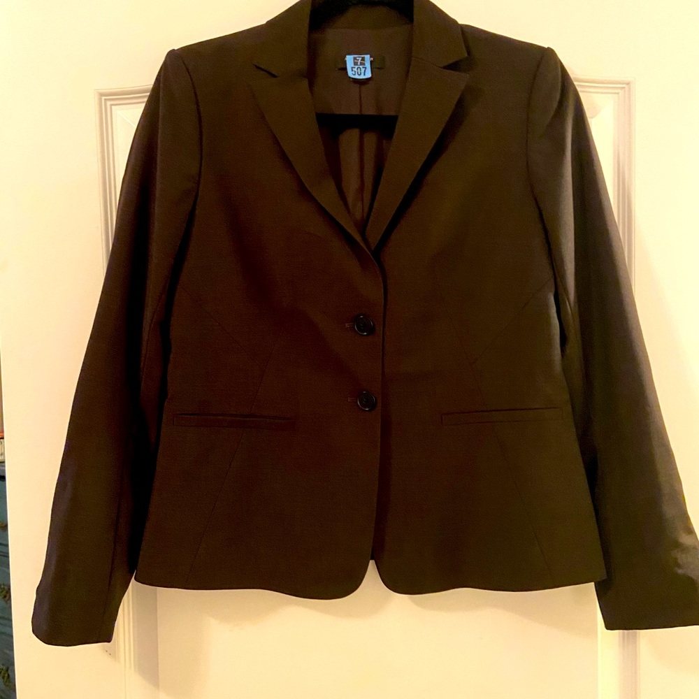 Chocolate brown Ann Taylor dress suit.